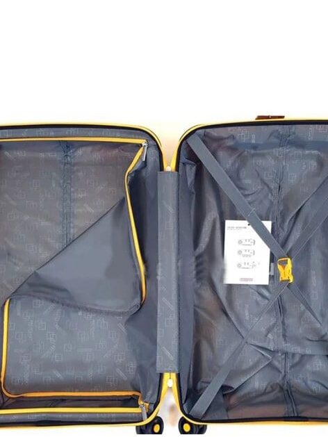SUMMER HIT Medium Trolley goldenyellow - Rigid Trolley Cases