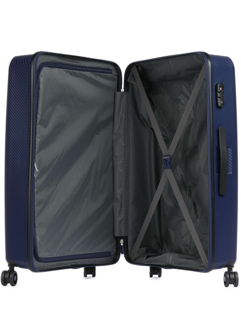 SUMMER HIT Large Trolley BLUE - Rigid Trolley Cases