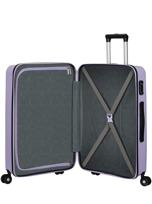SUMMER HIT Large Trolley digital lavender - Rigid Trolley Cases
