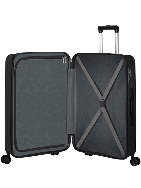 SUMMER HIT Medium Trolley BLACK - Rigid Trolley Cases