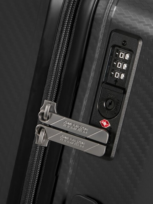 SUMMER HIT Medium Trolley BLACK - Rigid Trolley Cases