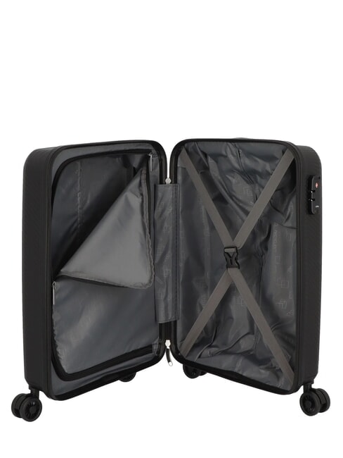 SUMMER HIT Cabin + Medium + Large Trolley Set BLACK - Trolley Set