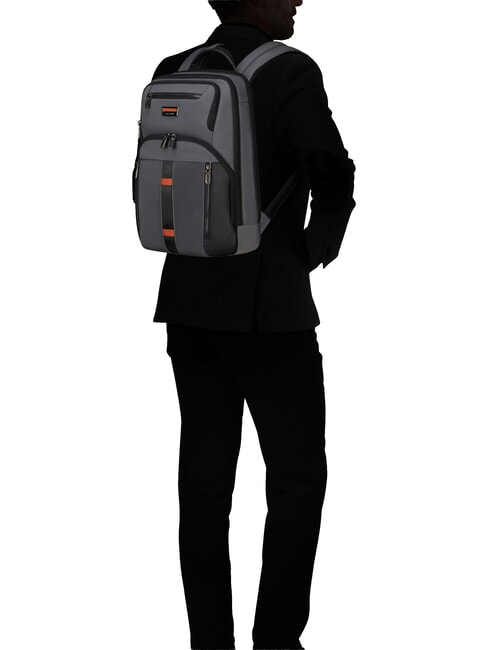 URBAN-EYE 14.1" Laptop Backpack grey/cognac - Laptop backpacks