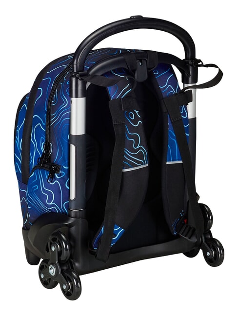 MAPSET BOY 3-wheel trolley backpack, removable Bluedeep - Backpack trolleys
