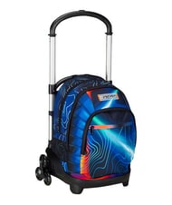 SEVEN MAPSET BOY 3-wheel trolley backpack, removable Bluedeep - Backpack trolleys - 7