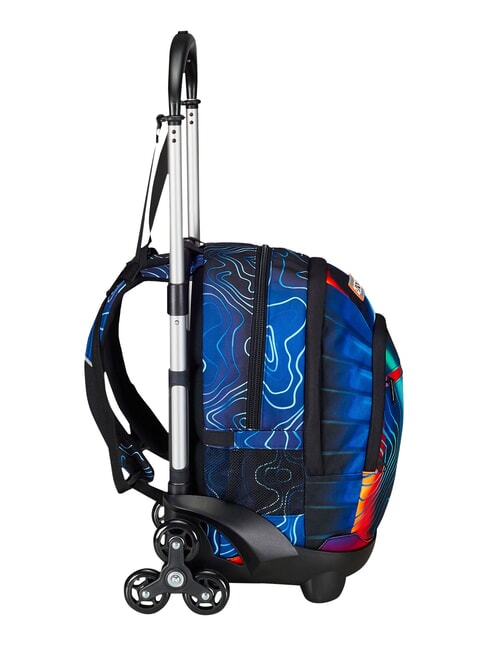 MAPSET BOY 3-wheel trolley backpack, removable Bluedeep - Backpack trolleys