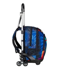 SEVEN MAPSET BOY 3-wheel trolley backpack, removable Bluedeep - Backpack trolleys - 9