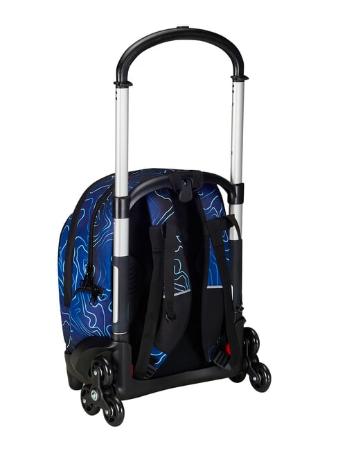 MAPSET BOY 3-wheel trolley backpack, removable Bluedeep - Backpack trolleys