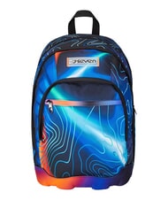 SEVEN MAPSET BOY 3-wheel trolley backpack, removable Bluedeep - Backpack trolleys - 12