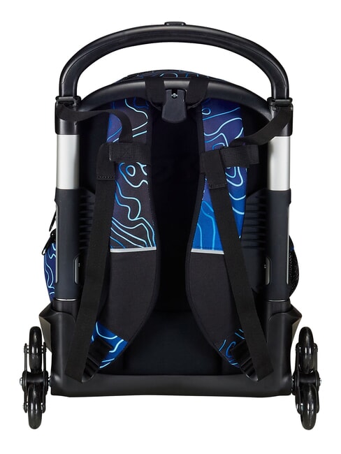 MAPSET BOY 3-wheel trolley backpack, removable Bluedeep - Backpack trolleys
