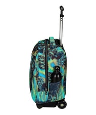 INVICTA FANTASY GRS 2-wheel trolley backpack, fixed digital blue - Backpack trolleys - 4