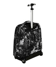 INVICTA FANTASY GRS 2-wheel trolley backpack, fixed city black - Backpack trolleys - 5