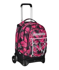 INVICTA PLUS GRS FANTASY Detachable trolley backpack macro butterflies - Backpack trolleys - 4