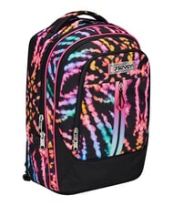 SEVEN MULTI-SHADE GIRL Removable 2-wheel trolley backpack Black - Backpack trolleys - 3