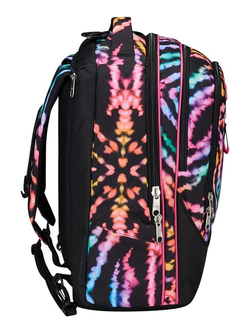 MULTI-SHADE GIRL Removable 2-wheel trolley backpack Black - Backpack trolleys