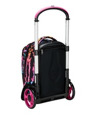 SEVEN MULTI-SHADE GIRL Removable 2-wheel trolley backpack Black - Backpack trolleys - 6