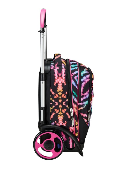 MULTI-SHADE GIRL Removable 2-wheel trolley backpack Black - Backpack trolleys