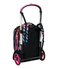 SEVEN MULTI-SHADE GIRL Removable 2-wheel trolley backpack Black - Backpack trolleys - 7