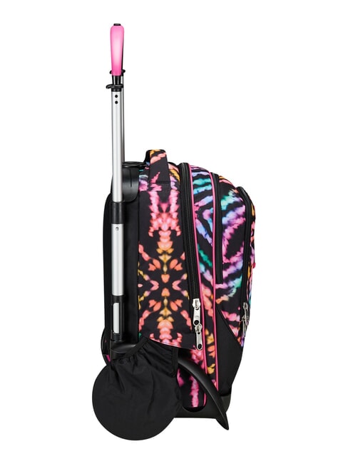 MULTI-SHADE GIRL Removable 2-wheel trolley backpack Black - Backpack trolleys