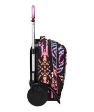 SEVEN MULTI-SHADE GIRL Removable 2-wheel trolley backpack Black - Backpack trolleys - 8