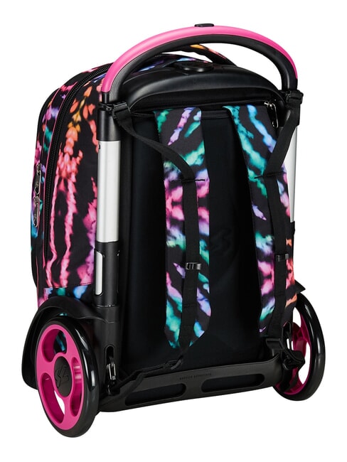 MULTI-SHADE GIRL Removable 2-wheel trolley backpack Black - Backpack trolleys