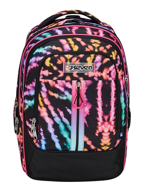 MULTI-SHADE GIRL Removable 2-wheel trolley backpack Black - Backpack trolleys