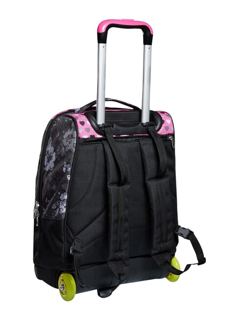 FLYING DREAMS 2-wheel trolley backpack, fixed Black - Backpack trolleys