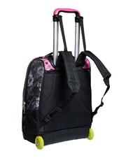 SEVEN FLYING DREAMS 2-wheel trolley backpack, fixed Black - Backpack trolleys - 4