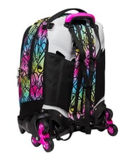 SEVEN COLOUR EXPRESSION 3-wheel trolley backpack, removable RHODAMINE RED - Backpack trolleys - 5