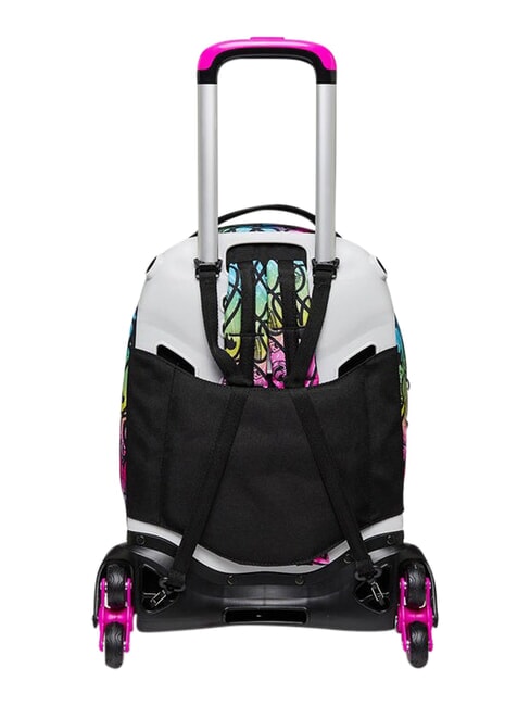 COLOUR EXPRESSION 3-wheel trolley backpack, removable RHODAMINE RED - Backpack trolleys