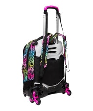 SEVEN COLOUR EXPRESSION 3-wheel trolley backpack, removable RHODAMINE RED - Backpack trolleys - 10