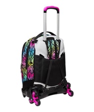SEVEN COLOUR EXPRESSION 3-wheel trolley backpack, removable RHODAMINE RED - Backpack trolleys - 11