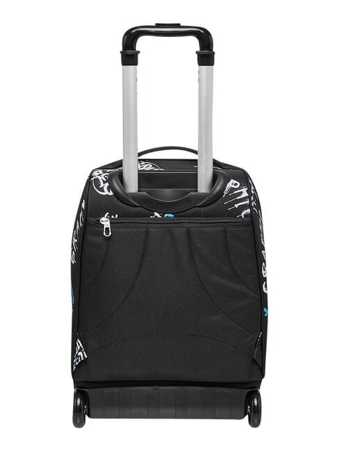 GRAFFITI BOY 2-wheel trolley backpack, fixed Black - Backpack trolleys