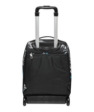 SEVEN GRAFFITI BOY 2-wheel trolley backpack, fixed Black - Backpack trolleys - 3
