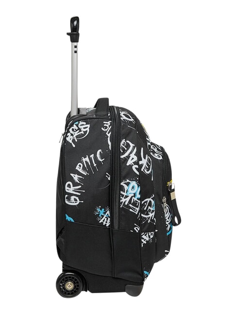 GRAFFITI BOY 2-wheel trolley backpack, fixed Black - Backpack trolleys