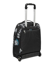 SEVEN GRAFFITI BOY 2-wheel trolley backpack, fixed Black - Backpack trolleys - 6