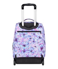 INVICTA FANTASY GRS 2-wheel trolley backpack, fixed light flowers - Backpack trolleys - 3