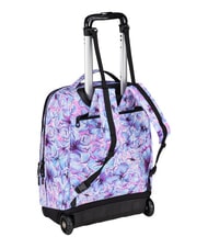 INVICTA FANTASY GRS 2-wheel trolley backpack, fixed light flowers - Backpack trolleys - 5