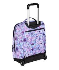 INVICTA FANTASY GRS 2-wheel trolley backpack, fixed light flowers - Backpack trolleys - 6