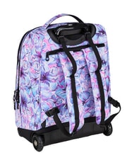 INVICTA FANTASY GRS 2-wheel trolley backpack, fixed light flowers - Backpack trolleys - 7