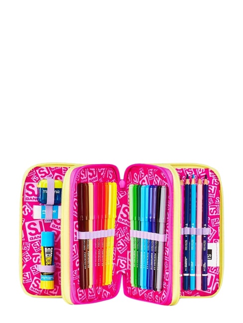 GAME-LED GIRL 3-zip pencil case pink doll - Cases and Accessories