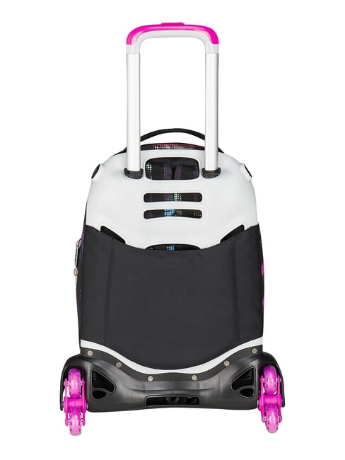 OPTICAL SHADE GIRL 3-wheel trolley backpack, removable Black - Backpack trolleys