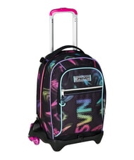 SEVEN OPTICAL SHADE GIRL 3-wheel trolley backpack, removable Black - Backpack trolleys - 6