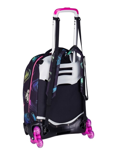 OPTICAL SHADE GIRL 3-wheel trolley backpack, removable Black - Backpack trolleys