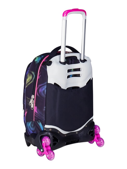 OPTICAL SHADE GIRL 3-wheel trolley backpack, removable Black - Backpack trolleys
