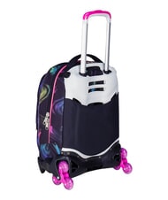 SEVEN OPTICAL SHADE GIRL 3-wheel trolley backpack, removable Black - Backpack trolleys - 8