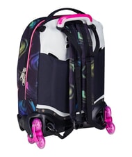 SEVEN OPTICAL SHADE GIRL 3-wheel trolley backpack, removable Black - Backpack trolleys - 12