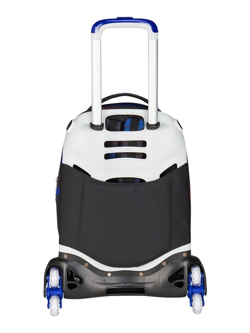 OPTICAL SHADE BOY 3-wheel trolley backpack, removable reflex blue - Backpack trolleys