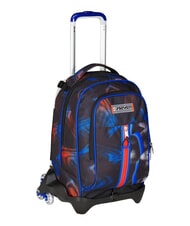 SEVEN OPTICAL SHADE BOY 3-wheel trolley backpack, removable reflex blue - Backpack trolleys - 7