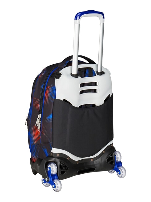 OPTICAL SHADE BOY 3-wheel trolley backpack, removable reflex blue - Backpack trolleys